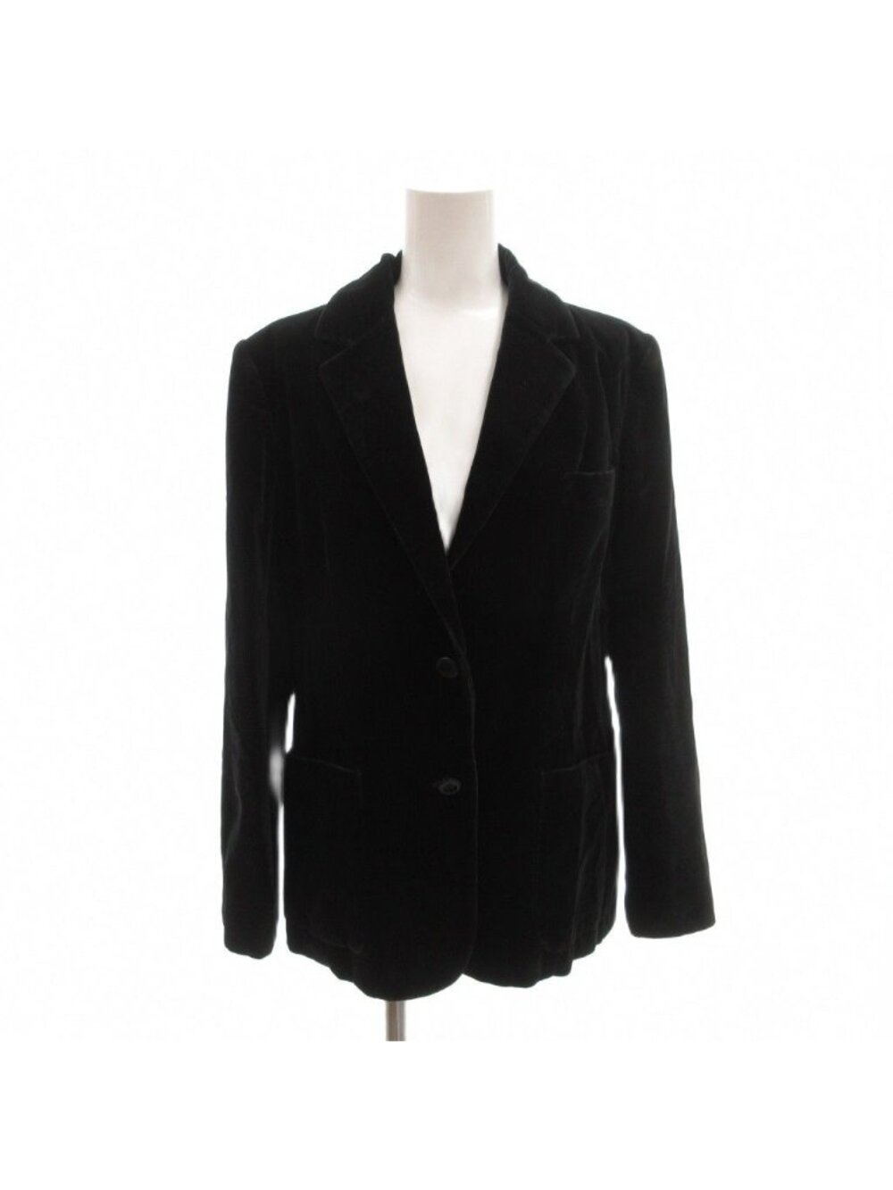 Dior Vintage Velour Tailored Jacket M Fully Lined Black Single TQ
